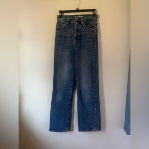Zara straight blue jeans size 4